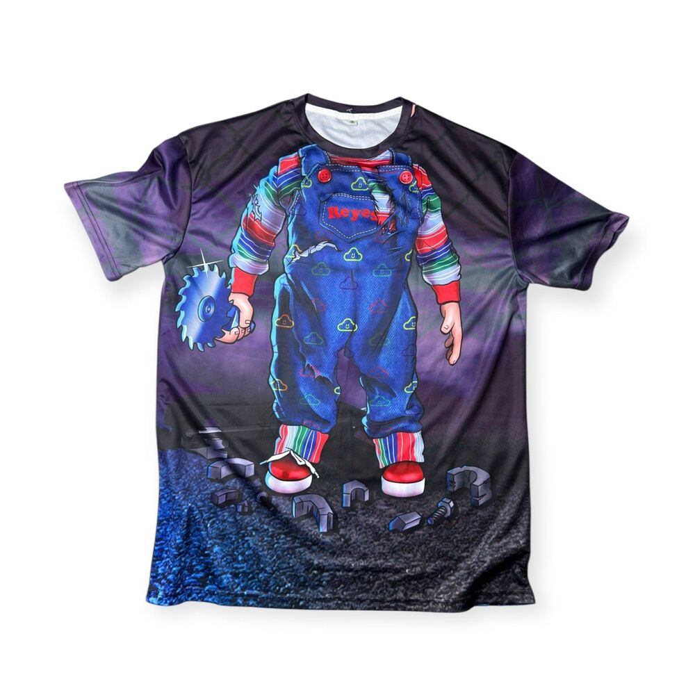 Thank You x‎ Chucky Tee Size Buddy Doll XLarge Skate Horror Halloween T-Shirt